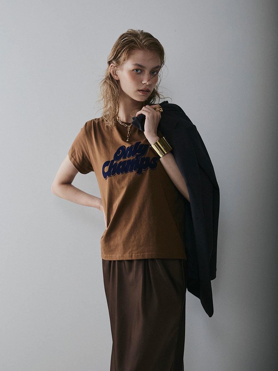 【予約:11月中旬】¨Only champs ¨
flocky print tee/60251008006