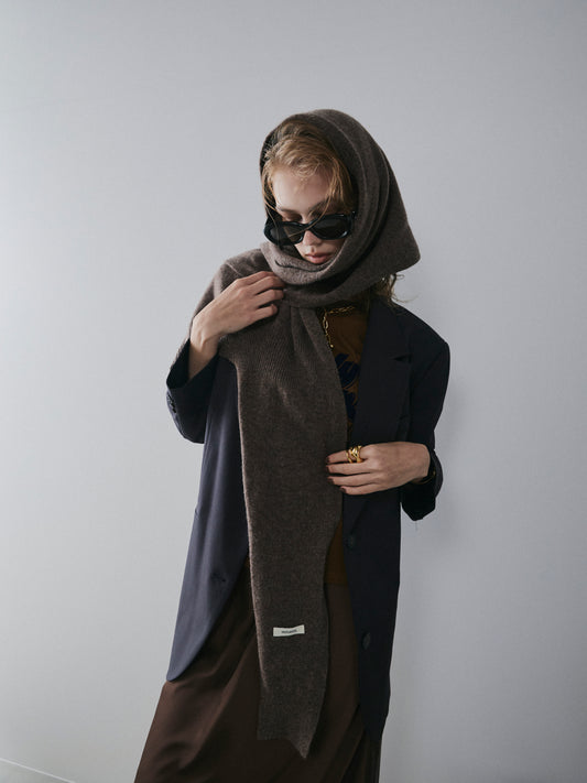 【予約：11月中旬】Cutting Knit DesignScarf／60251000032