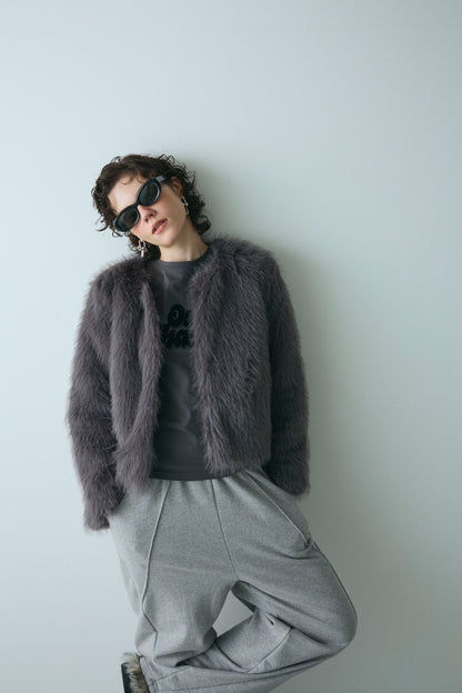 【予約：1月下旬〜2月上旬】Eco Fur Jacket／60251104040
