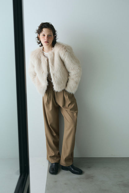 【予約：1月下旬〜2月上旬】Eco Fur Jacket／60251104040