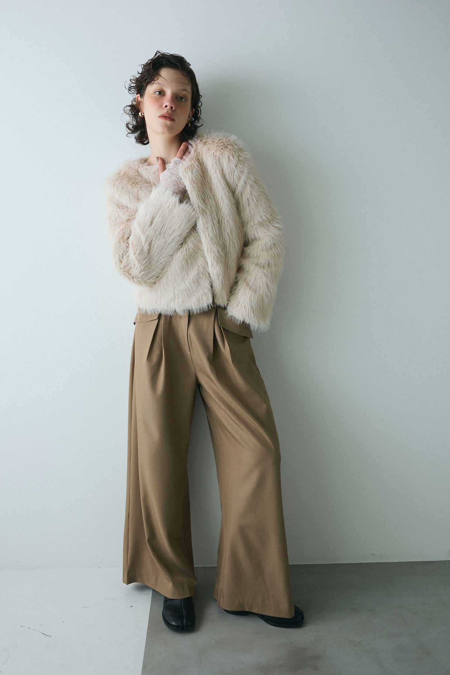 【予約：1月下旬〜2月上旬】Eco Fur Jacket／60251104040