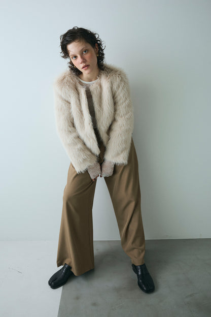 【予約：1月下旬〜2月上旬】Eco Fur Jacket／60251104040