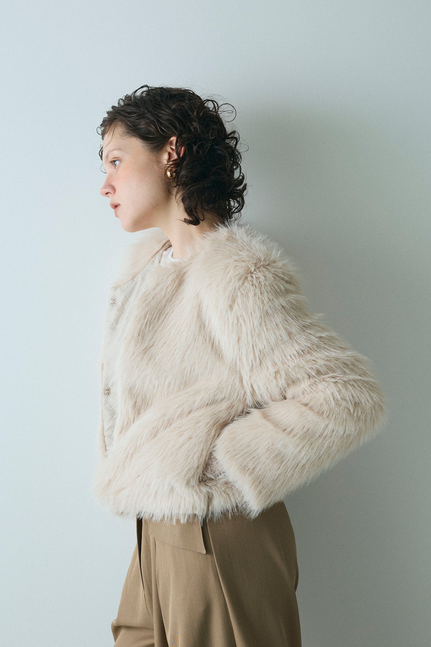 【予約：1月下旬〜2月上旬】Eco Fur Jacket／60251104040
