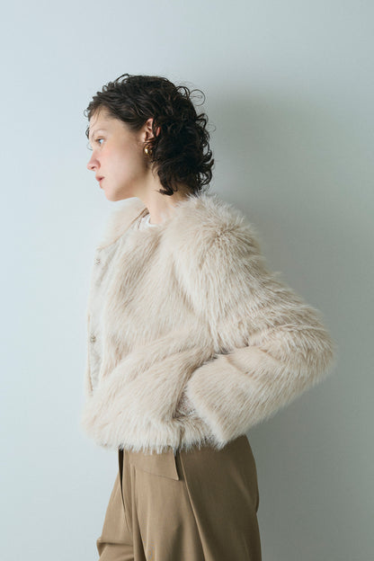 【予約：1月下旬〜2月上旬】Eco Fur Jacket／60251104040