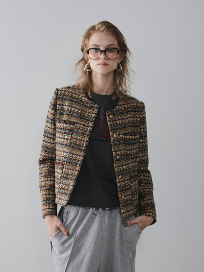 【予約：11月中旬】Mixed Tweed Jacket／60251004001