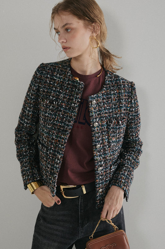 【予約：12月上旬】Mixed Tweed Jacket／60251004001