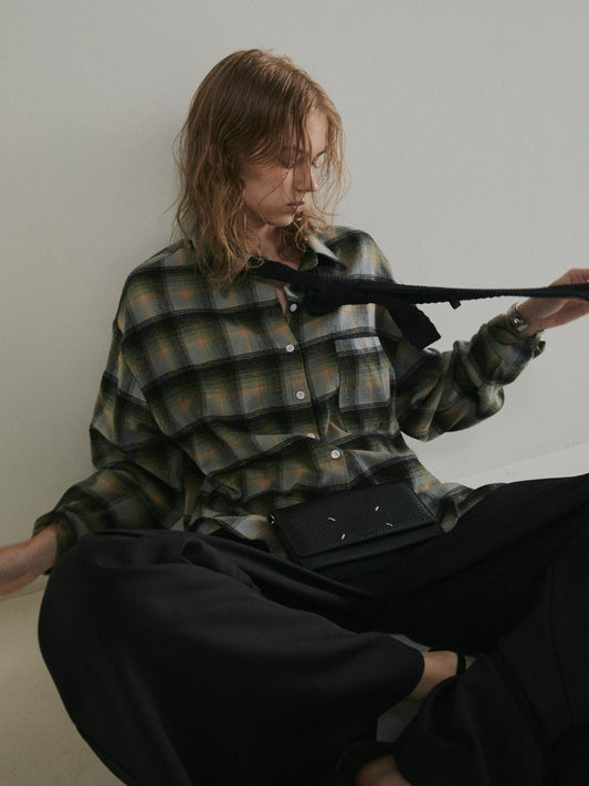 【予約：11月中旬】Brushed Checked Shirt／60251001012
