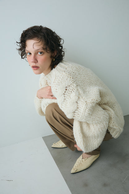 【予約：12月中旬】Chunky Cable Knit／60251109044