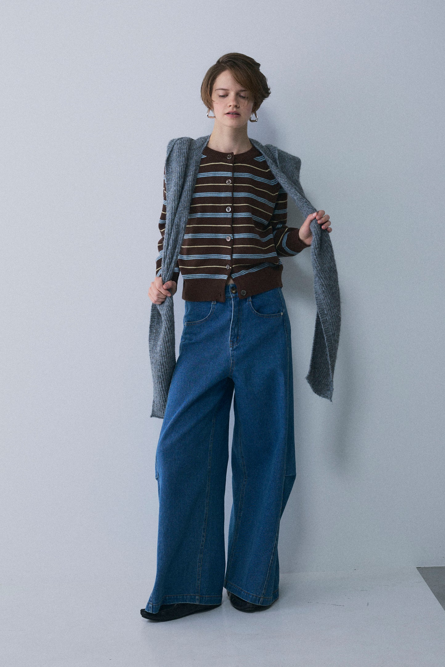 【予約：2月中旬】Structured Wide Denim／M261-33017【SELECT】