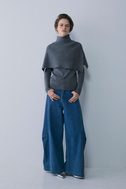 【予約：2月中旬】Structured Wide Denim／M261-33017【SELECT】