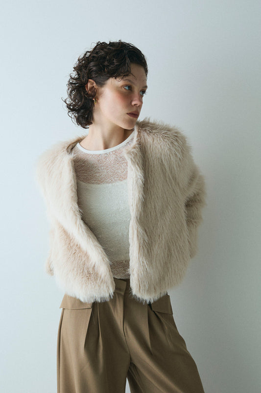 【予約：12月中旬】Eco Fur Jacket／60251104040