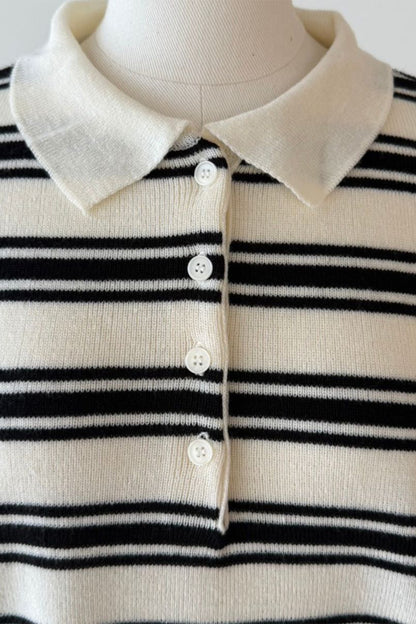 【予約：1月下旬〜2月上旬】Polo Collar Knit／60251009020