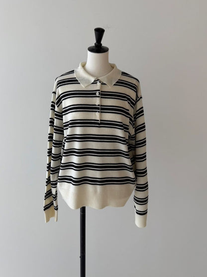 【予約：11月中旬】Polo Collar Knit／60251009020