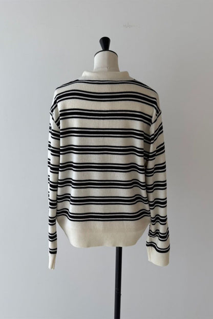 【予約：1月下旬〜2月上旬】Polo Collar Knit／60251009020