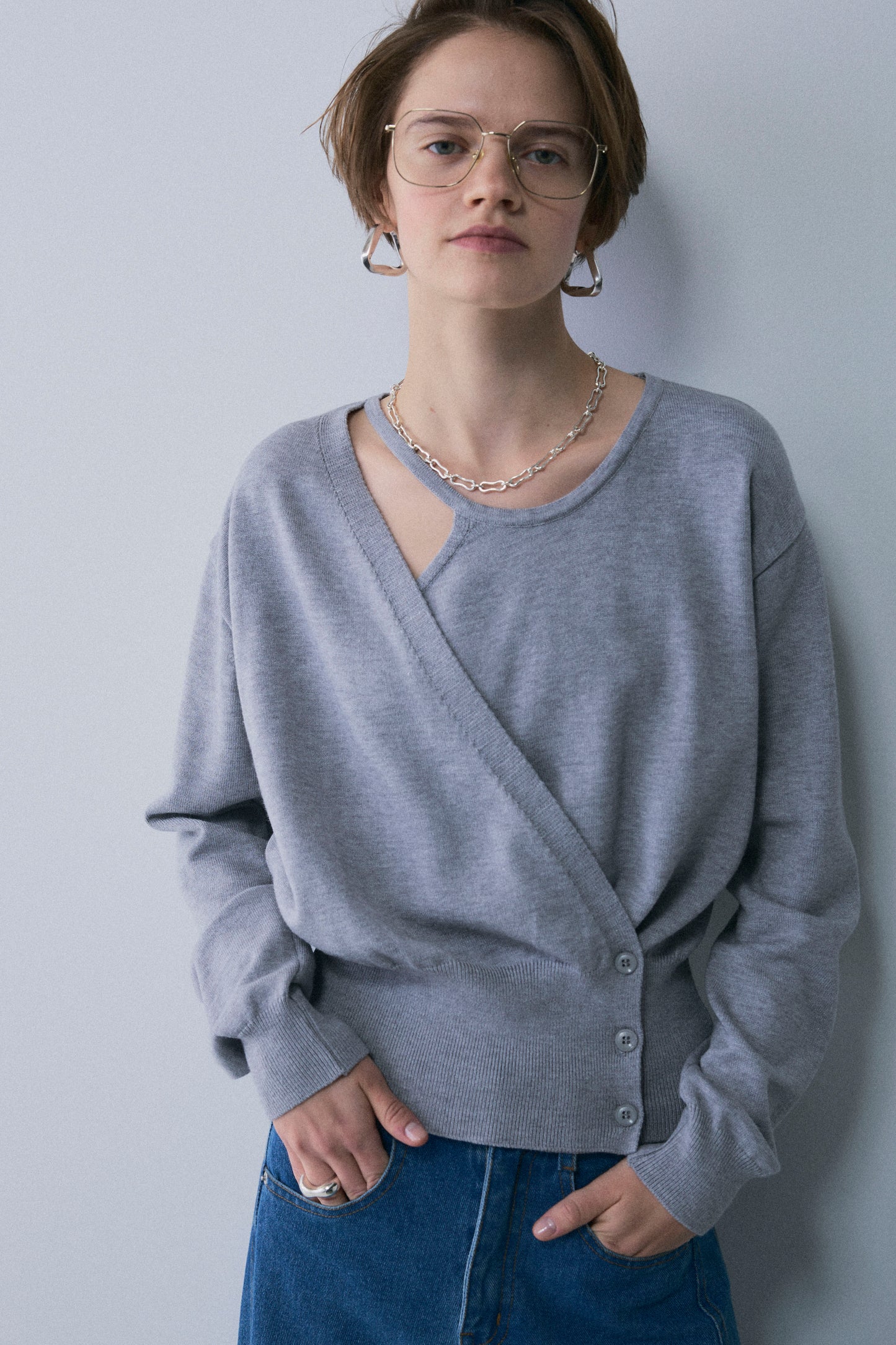 【予約：1月下旬〜2月上旬】Layered Knit／60251009022