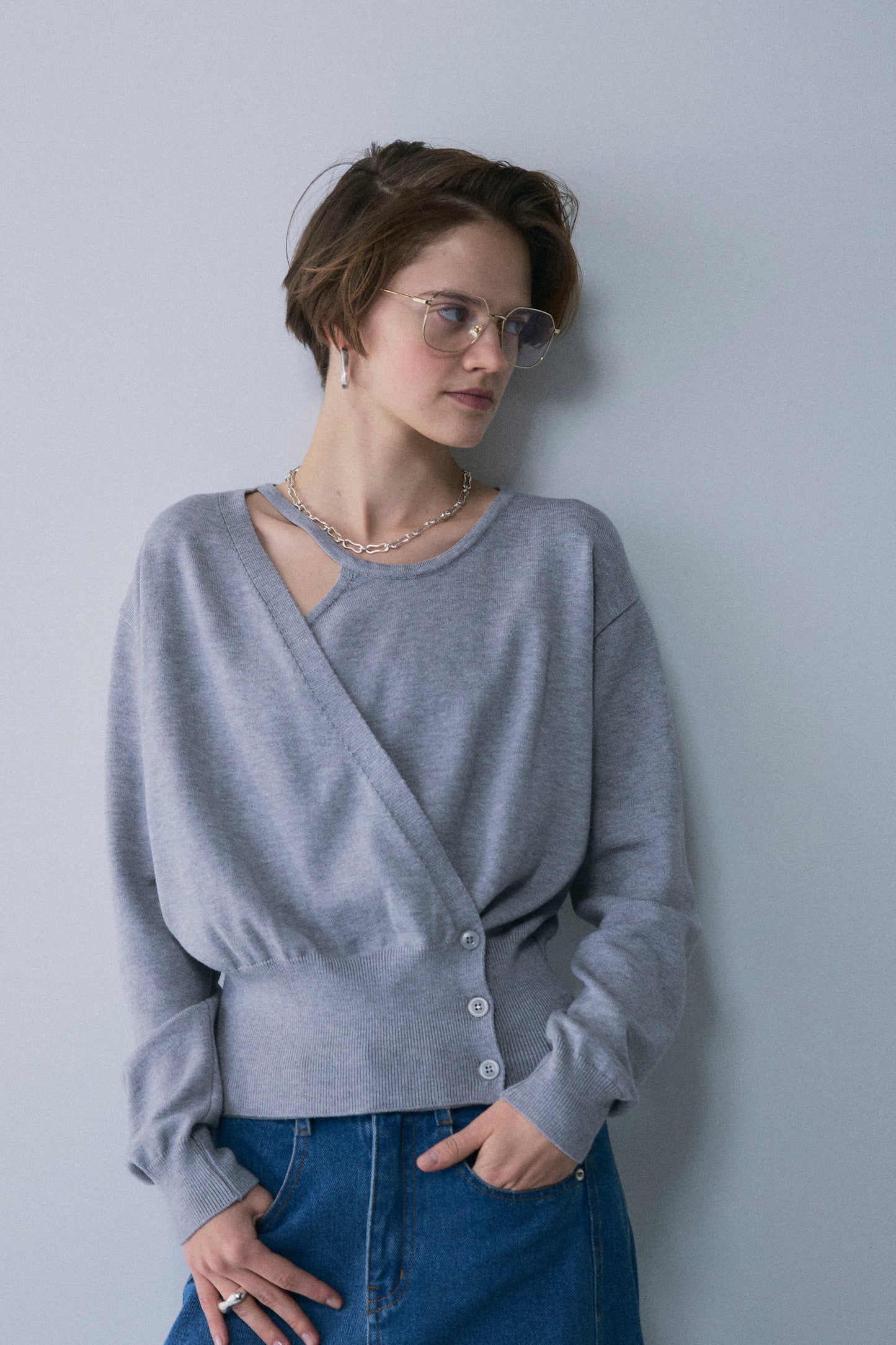 【予約：1月下旬〜2月上旬】Layered Knit／60251009022