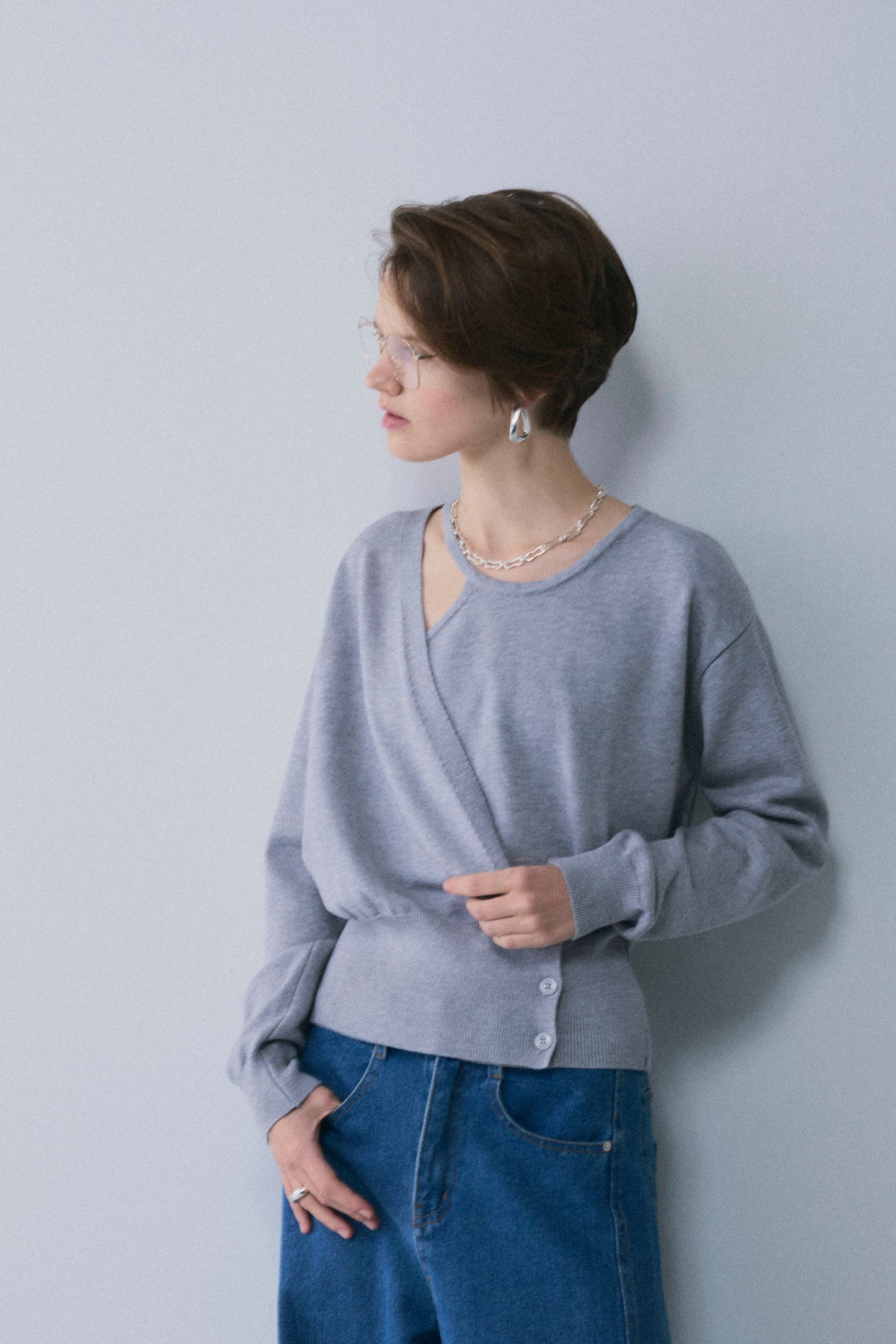【予約：1月下旬〜2月上旬】Layered Knit／60251009022