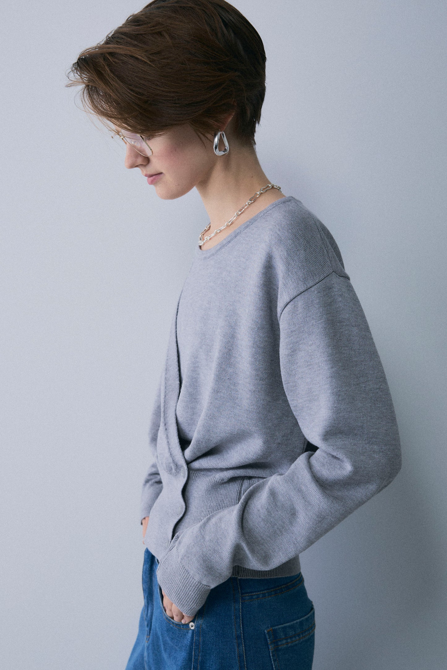 【予約：1月下旬〜2月上旬】Layered Knit／60251009022