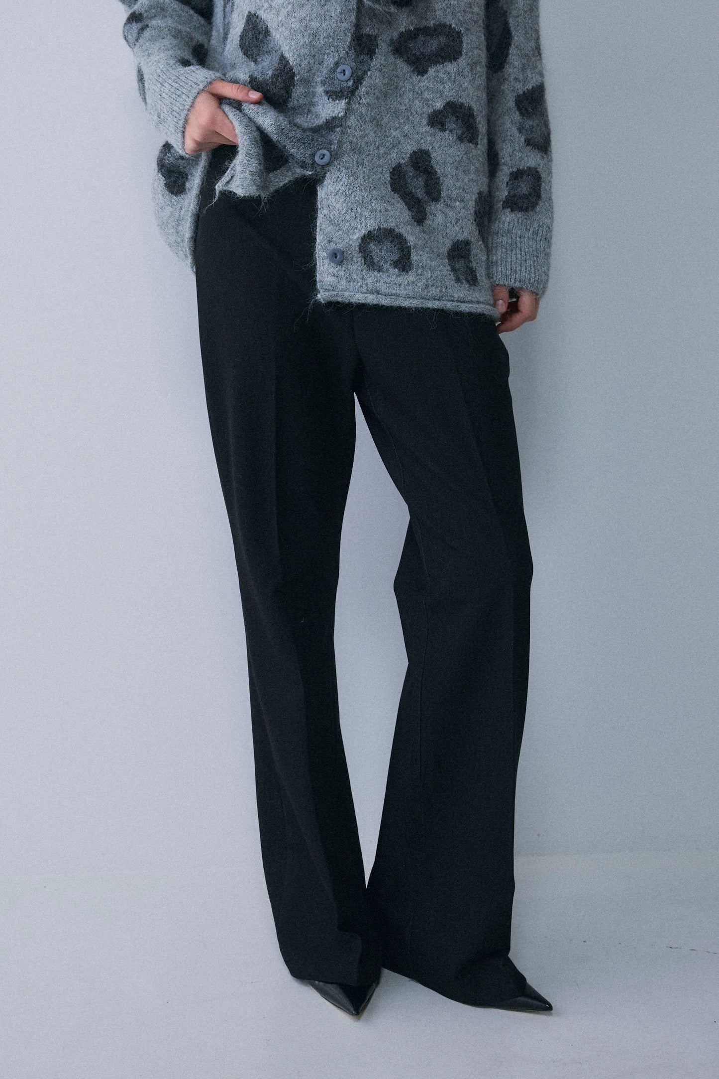 【予約：1月下旬〜2月上旬】Denim-Like Bootcut Pants／60251203069