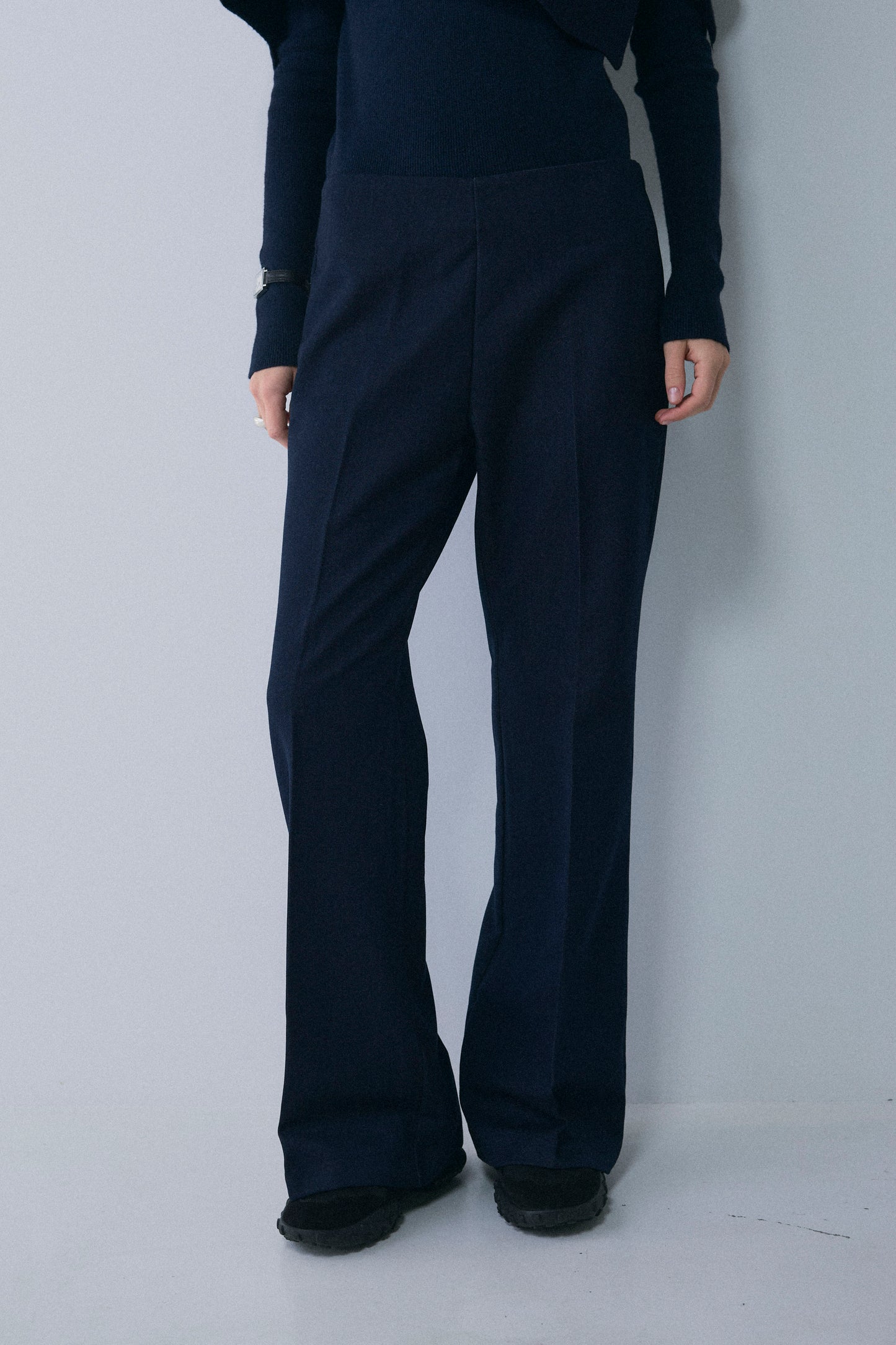 【予約：1月下旬〜2月上旬】Denim-Like Bootcut Pants／60251203069