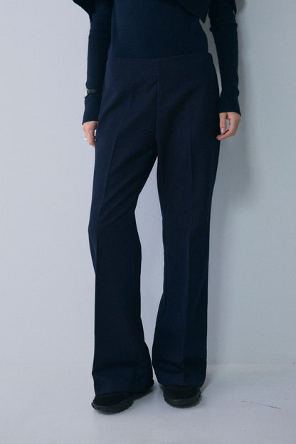 【予約：1月下旬〜2月上旬】Denim-Like Bootcut Pants／60251203069