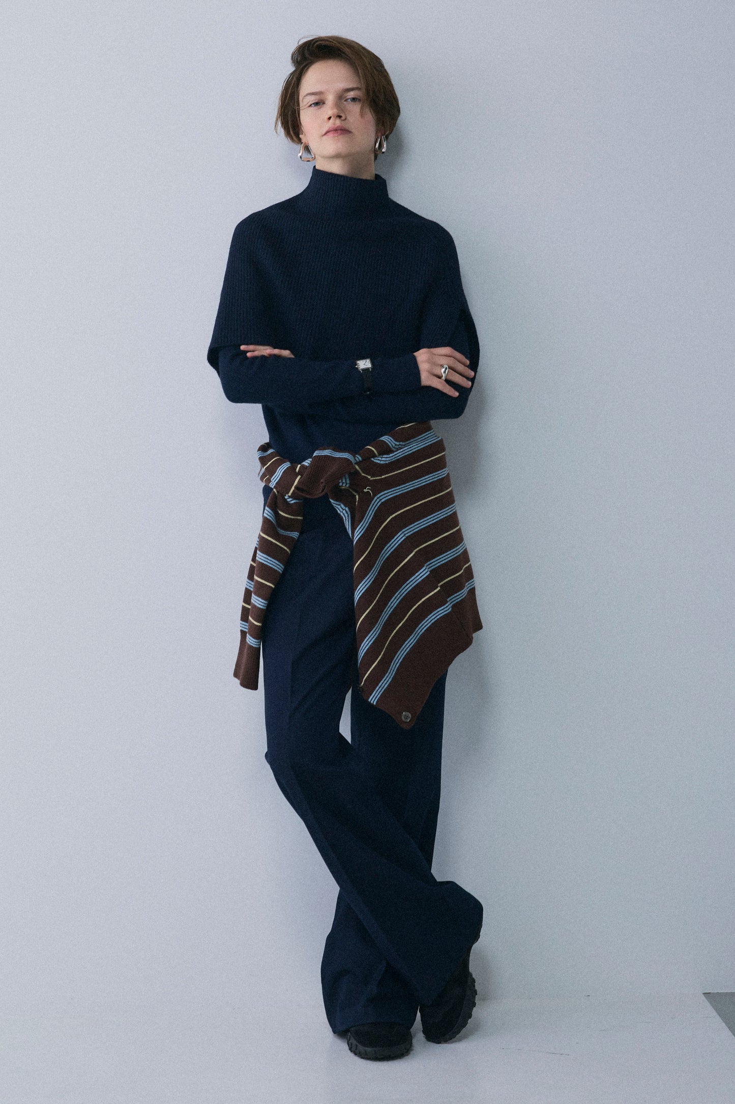 【予約：1月下旬〜2月上旬】Denim-Like Bootcut Pants／60251203069