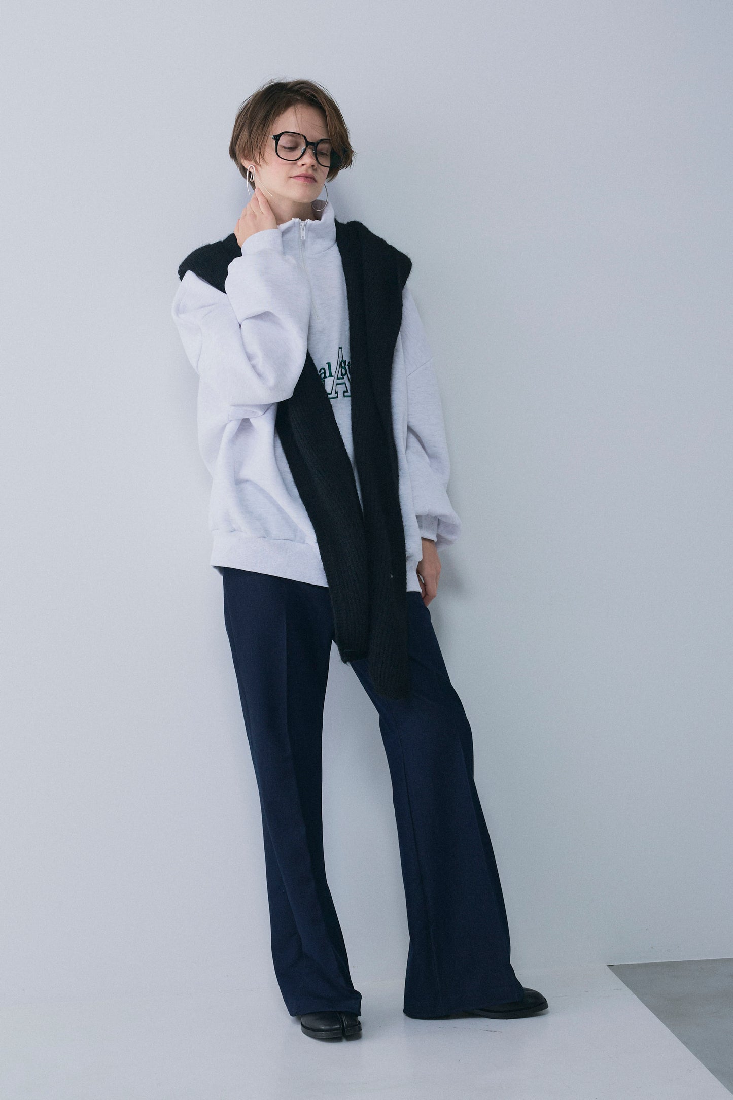 【予約：1月下旬〜2月上旬】Denim-Like Bootcut Pants／60251203069
