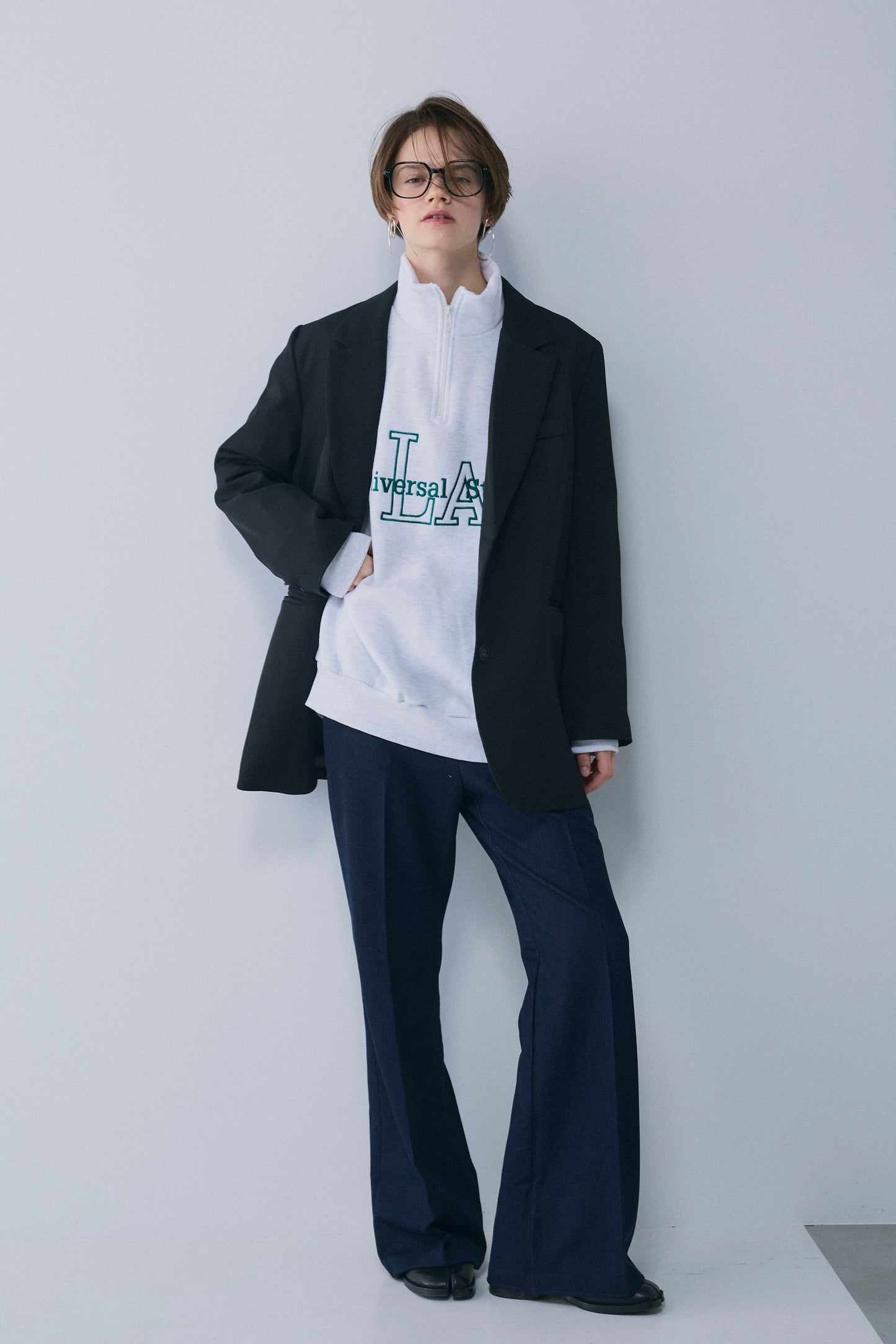 【予約：1月下旬〜2月上旬】Denim-Like Bootcut Pants／60251203069