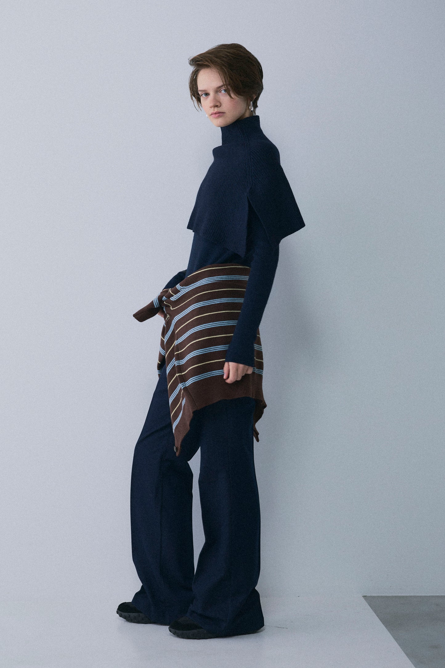 【予約：1月下旬〜2月上旬】Denim-Like Bootcut Pants／60251203069