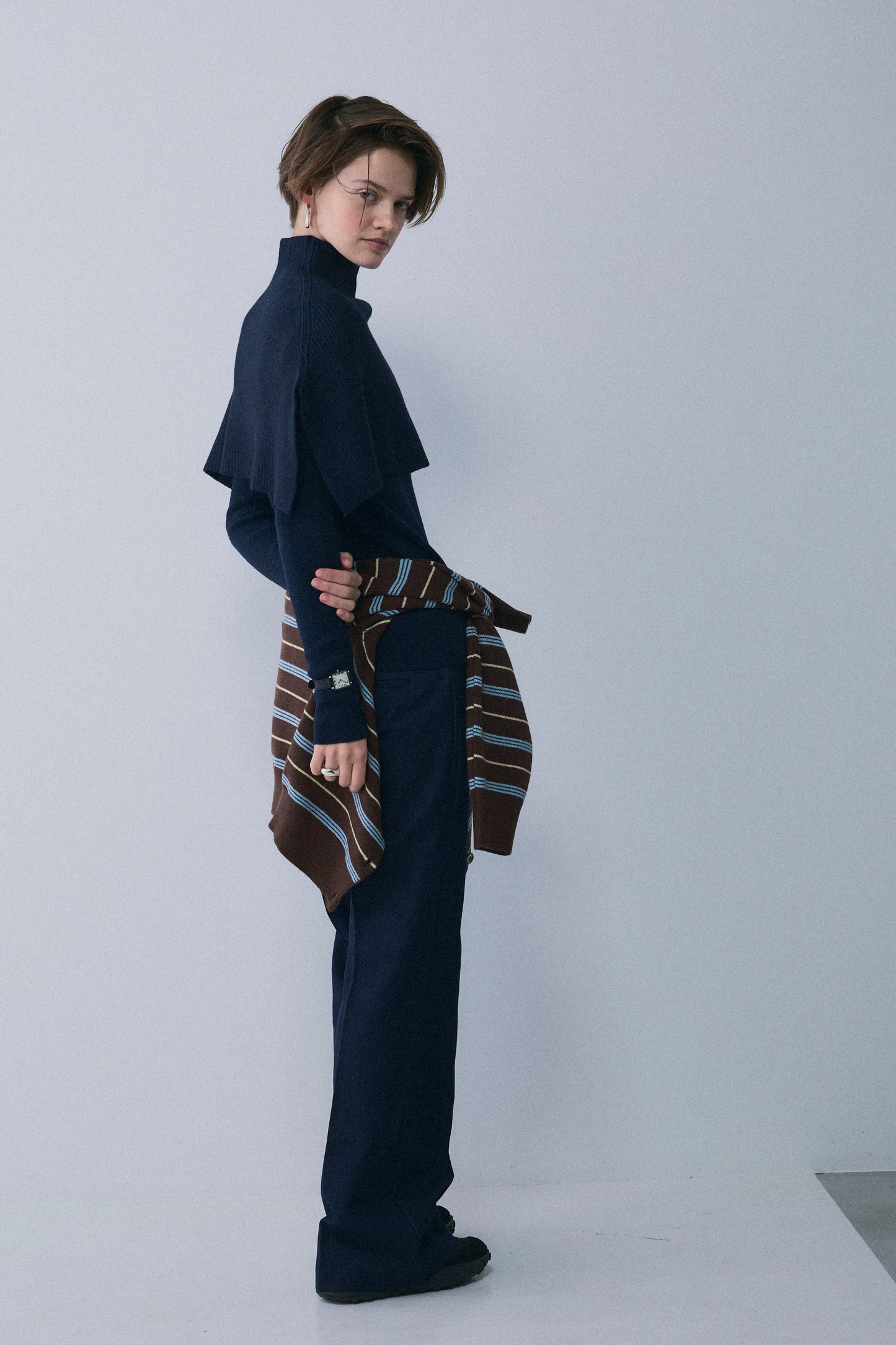 【予約：1月下旬〜2月上旬】Denim-Like Bootcut Pants／60251203069