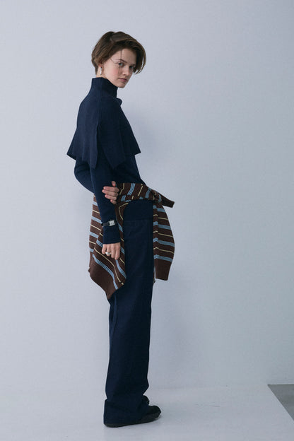 【予約：1月下旬〜2月上旬】Denim-Like Bootcut Pants／60251203069