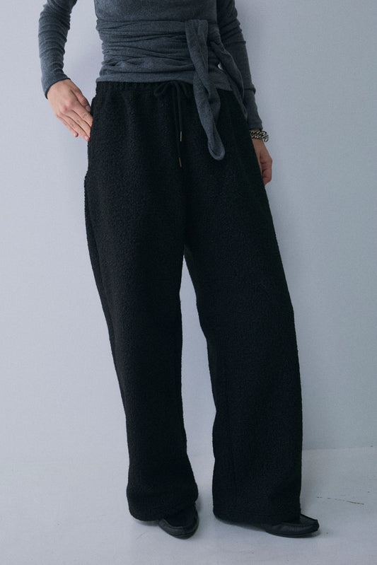Bouclé Fleece Overfit Poodle Pants／60251203070
