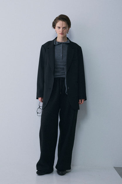 【予約：1月下旬〜2月上旬】Bouclé Fleece Overfit Poodle Pants／60251203070