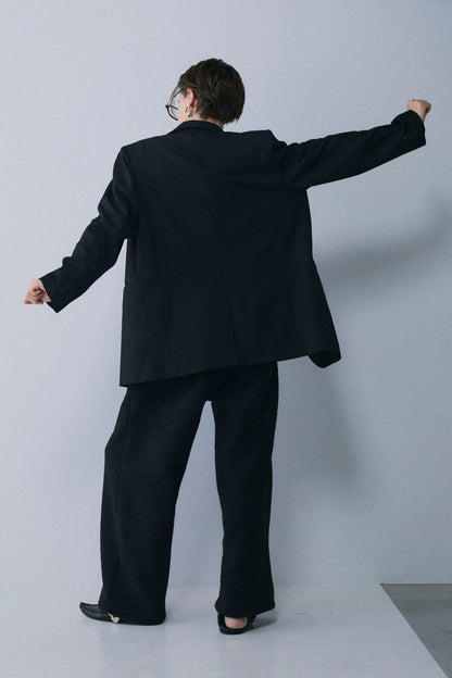 【予約：1月下旬〜2月上旬】Bouclé Fleece Overfit Poodle Pants／60251203070