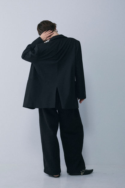 【予約：1月下旬〜2月上旬】Bouclé Fleece Overfit Poodle Pants／60251203070