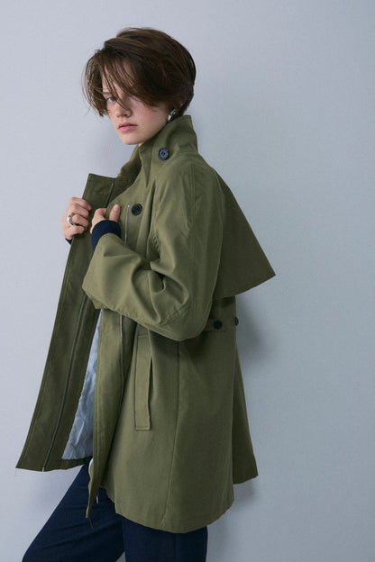 【予約：1月下旬〜2月上旬】A-Line Short Trench Coat／60251204060