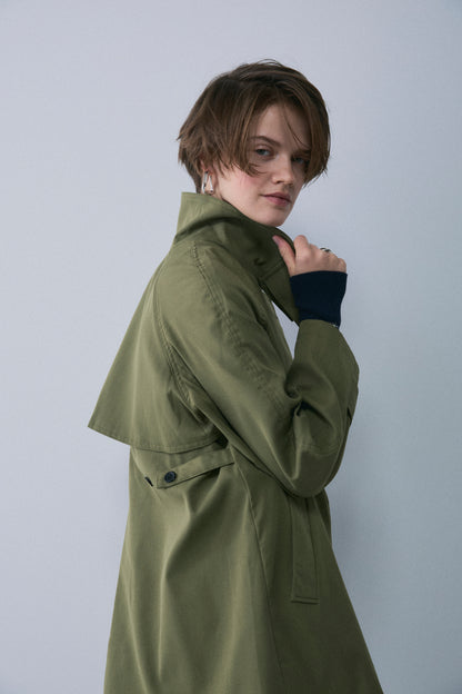 【予約：1月下旬〜2月上旬】A-Line Short Trench Coat／60251204060