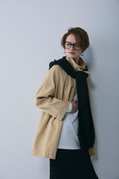 【予約：1月下旬〜2月上旬】A-Line Short Trench Coat／60251204060