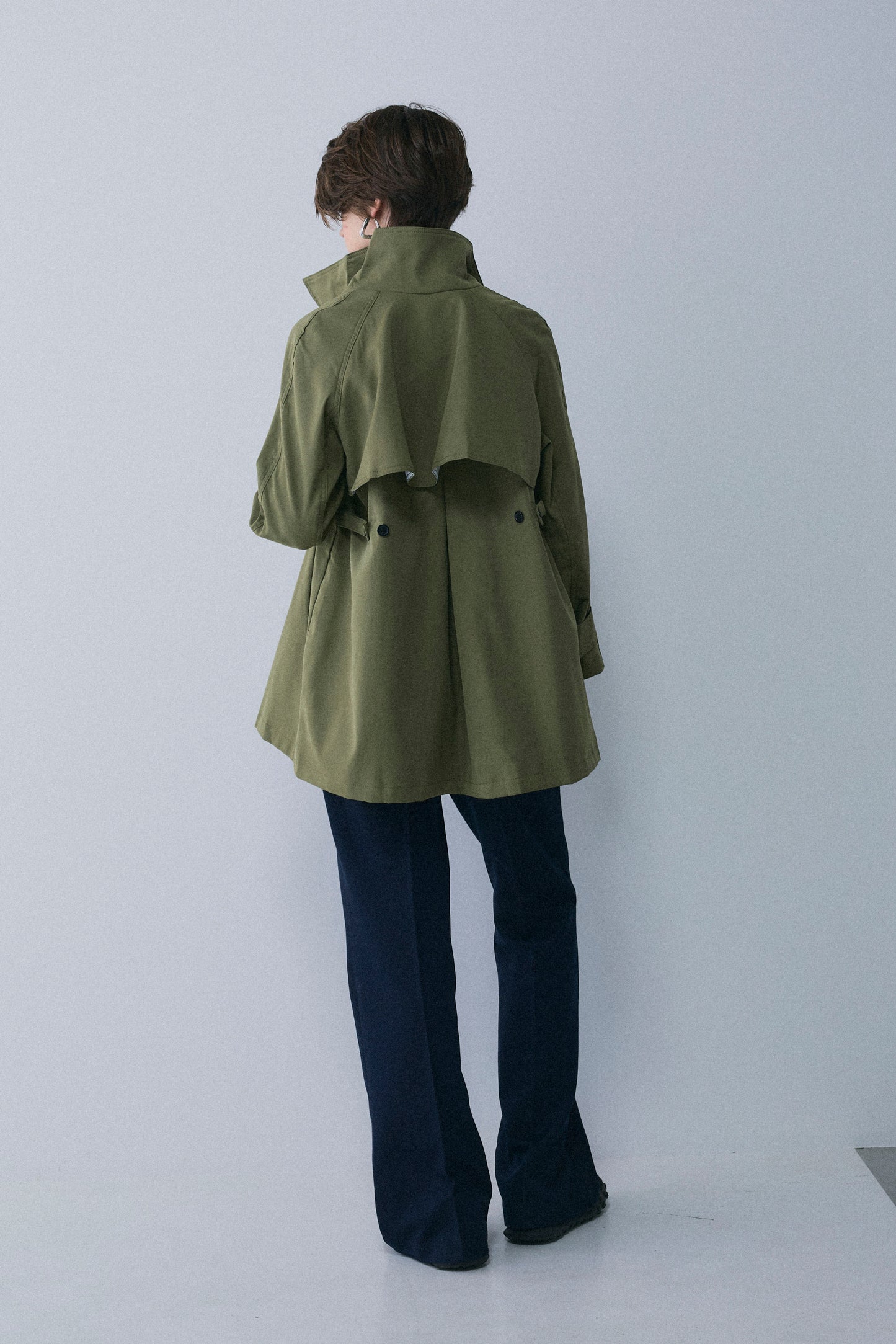 【予約：1月下旬〜2月上旬】A-Line Short Trench Coat／60251204060