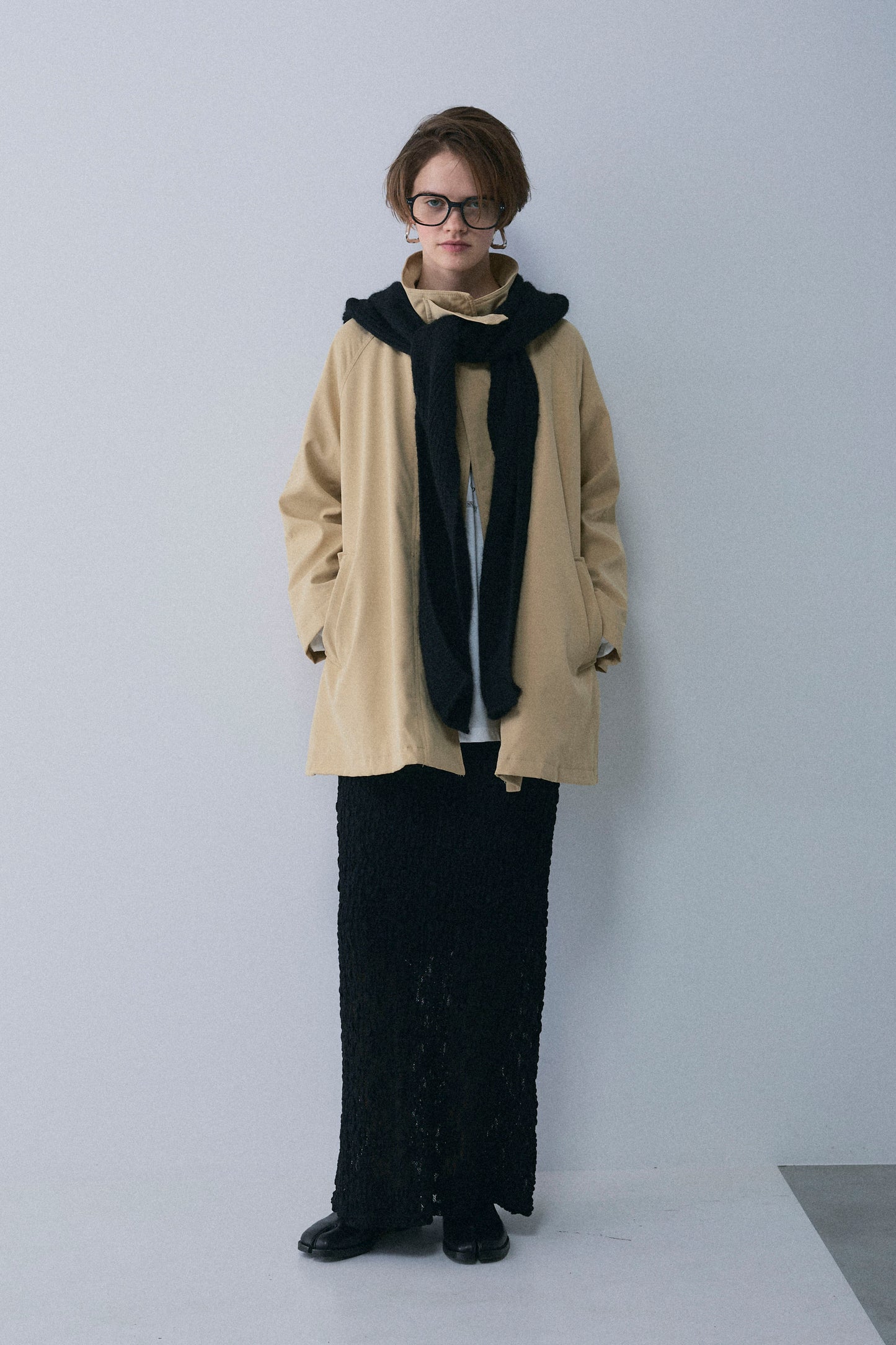 【予約：1月下旬〜2月上旬】A-Line Short Trench Coat／60251204060