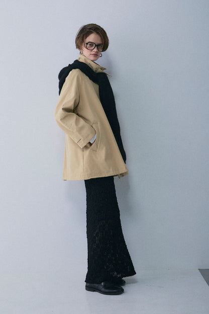 【予約：1月下旬〜2月上旬】A-Line Short Trench Coat／60251204060