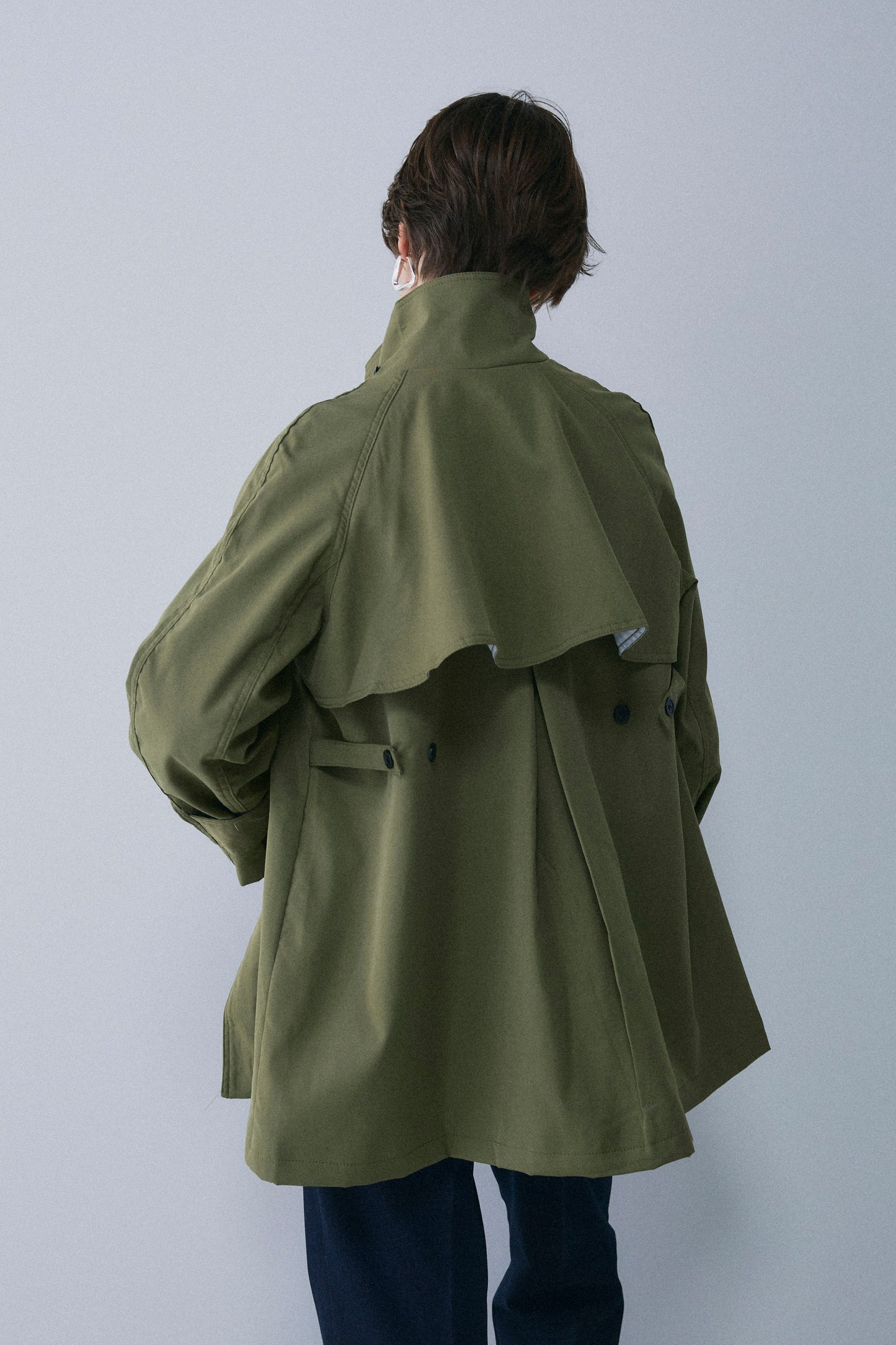 【予約：1月下旬〜2月上旬】A-Line Short Trench Coat／60251204060