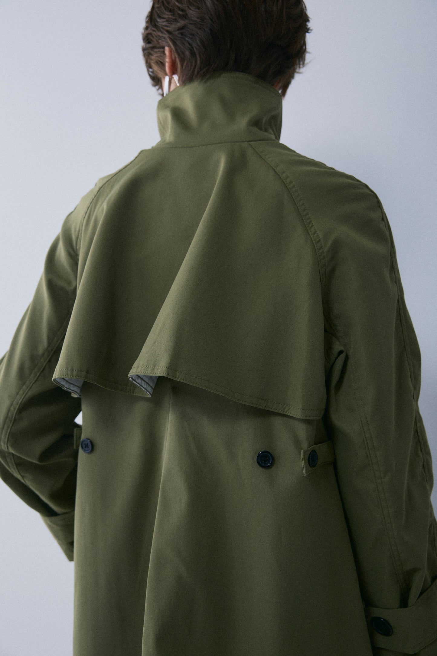 【予約：1月下旬〜2月上旬】A-Line Short Trench Coat／60251204060