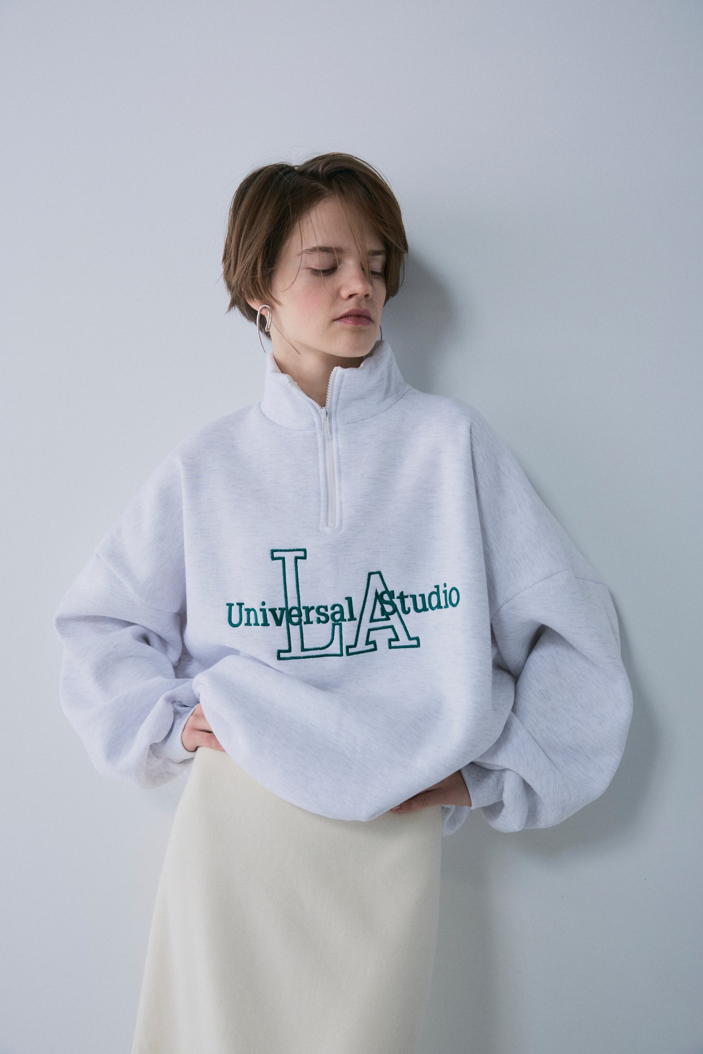 【予約：1月下旬〜2月上旬】LA Embroidery Zip Sweat／60251208067