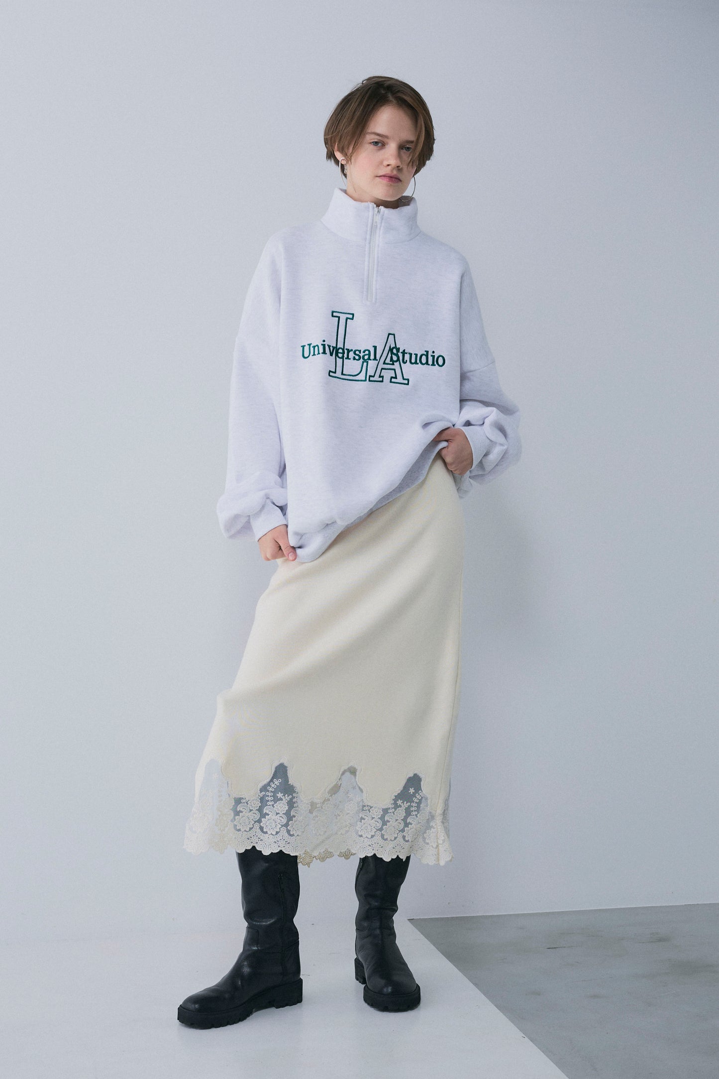 【予約：1月下旬〜2月上旬】LA Embroidery Zip Sweat／60251208067