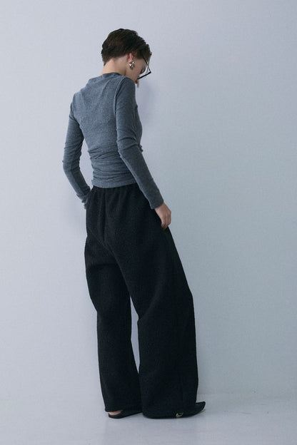 【予約：1月下旬〜2月上旬】Faux Wrap Long T-Shirt／60251208075