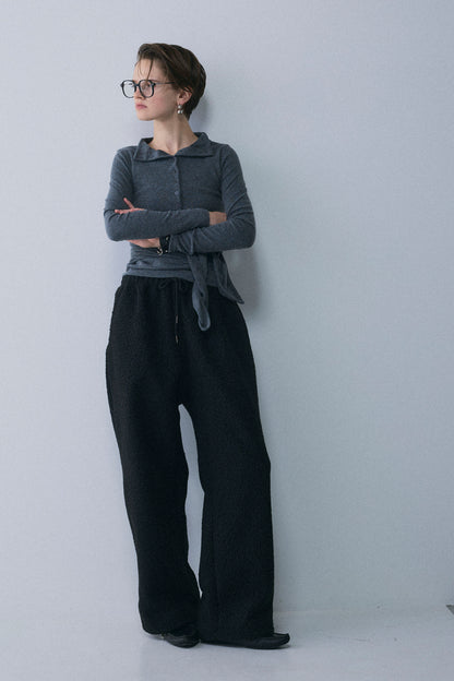 【予約：1月下旬〜2月上旬】Faux Wrap Long T-Shirt／60251208075