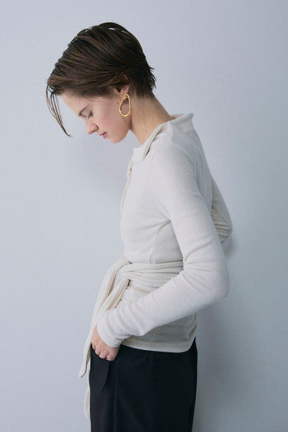 【予約：1月下旬〜2月上旬】Faux Wrap Long T-Shirt／60251208075