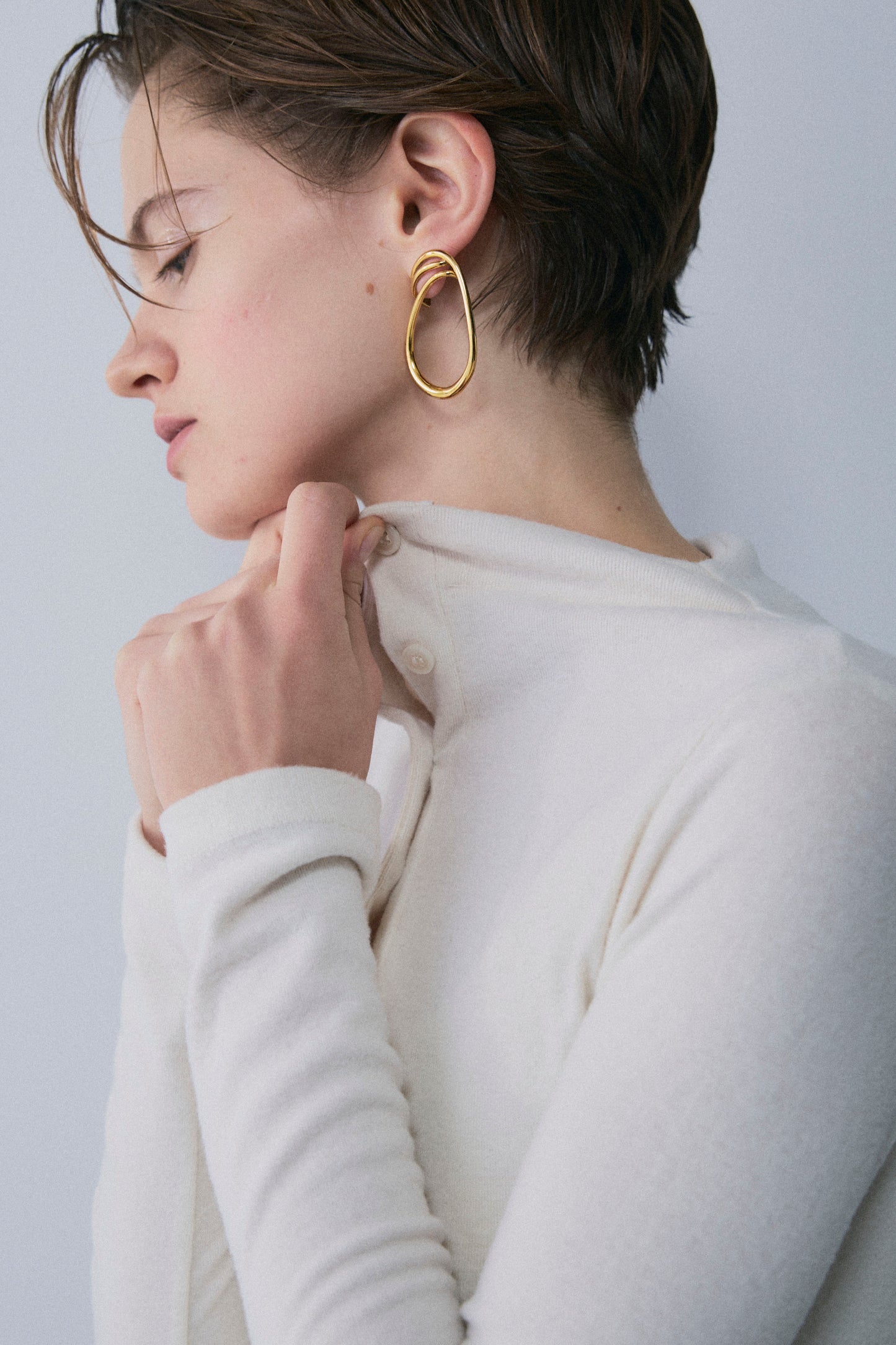 【予約：1月下旬〜2月上旬】Faux Wrap Long T-Shirt／60251208075