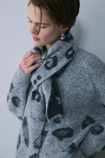 【予約：1月下旬〜2月上旬】Leopard Wool Muffler Set／60251209062